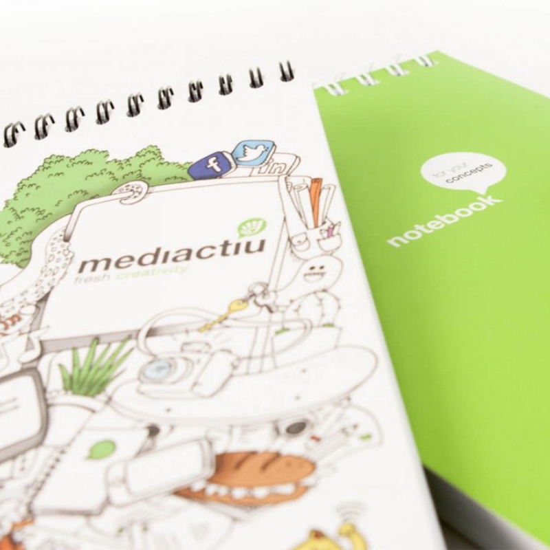 diseno de libreta corporativa - Ilustración para merchandising