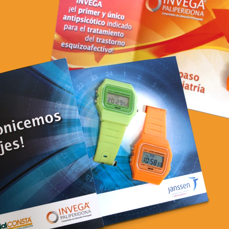 diseno de elemento promocional reloj - Campaña de formación interna