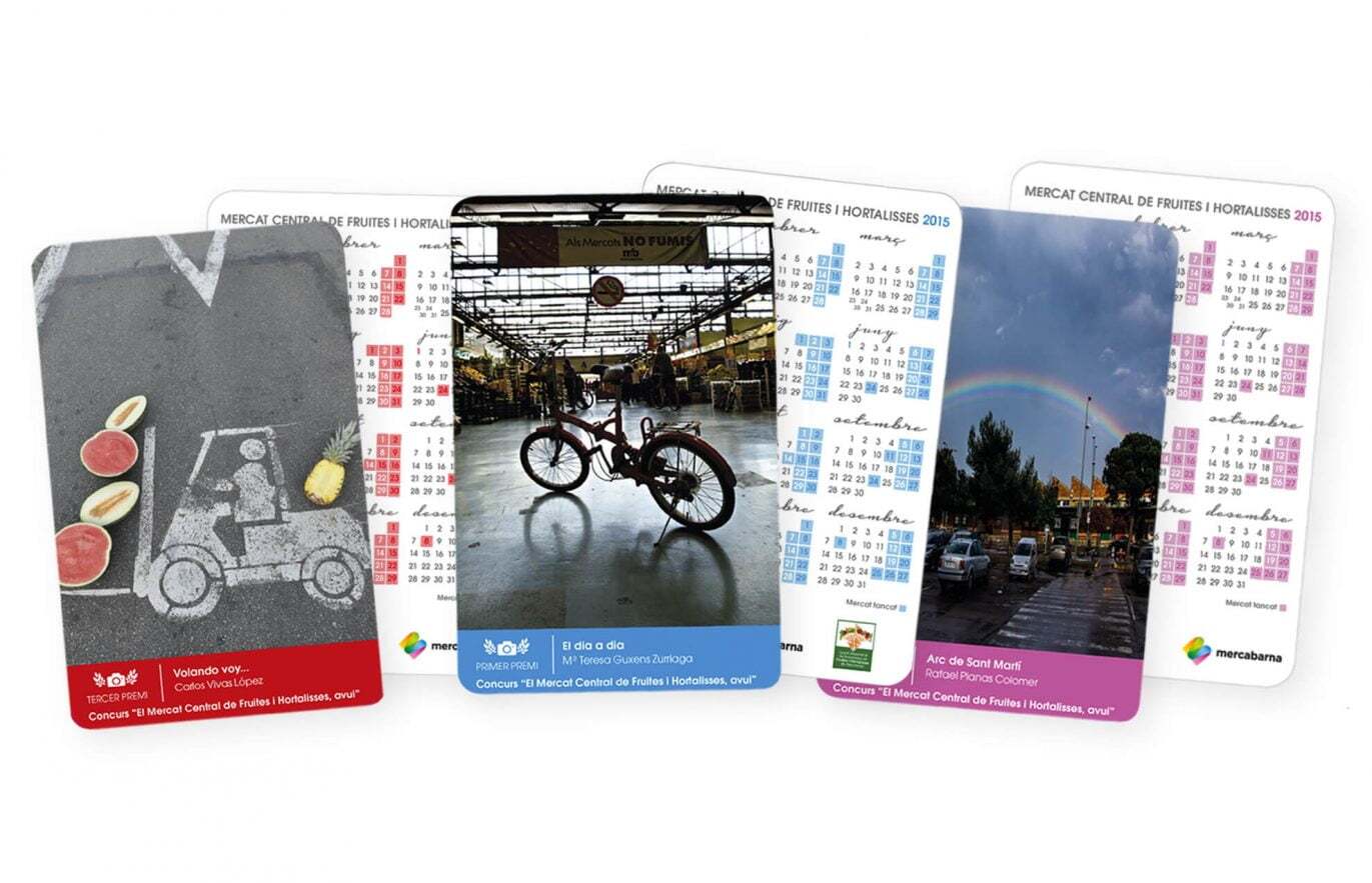 3 calendaris petits (dos costats)