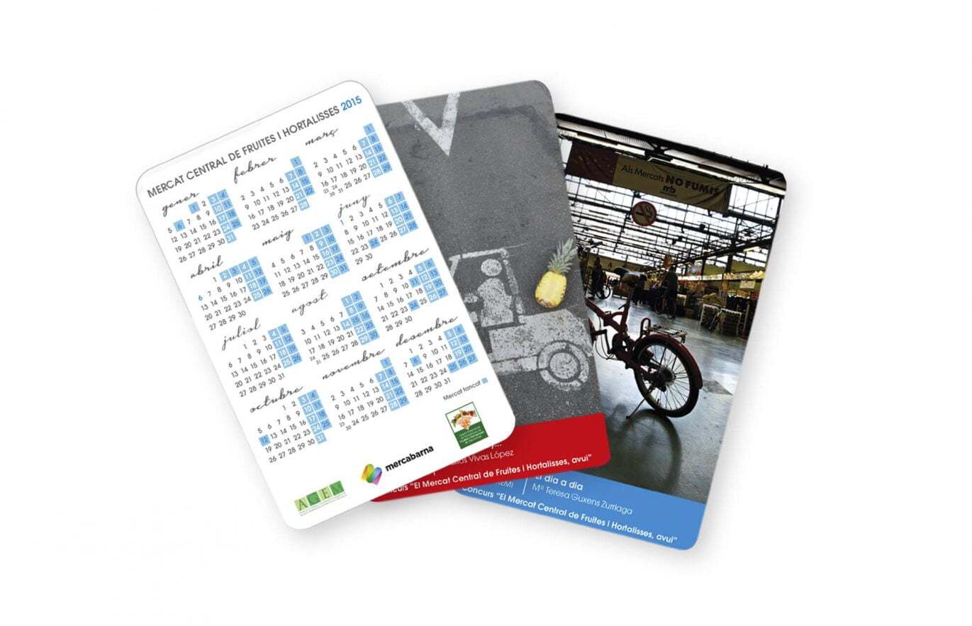 tarjetas calendarios web