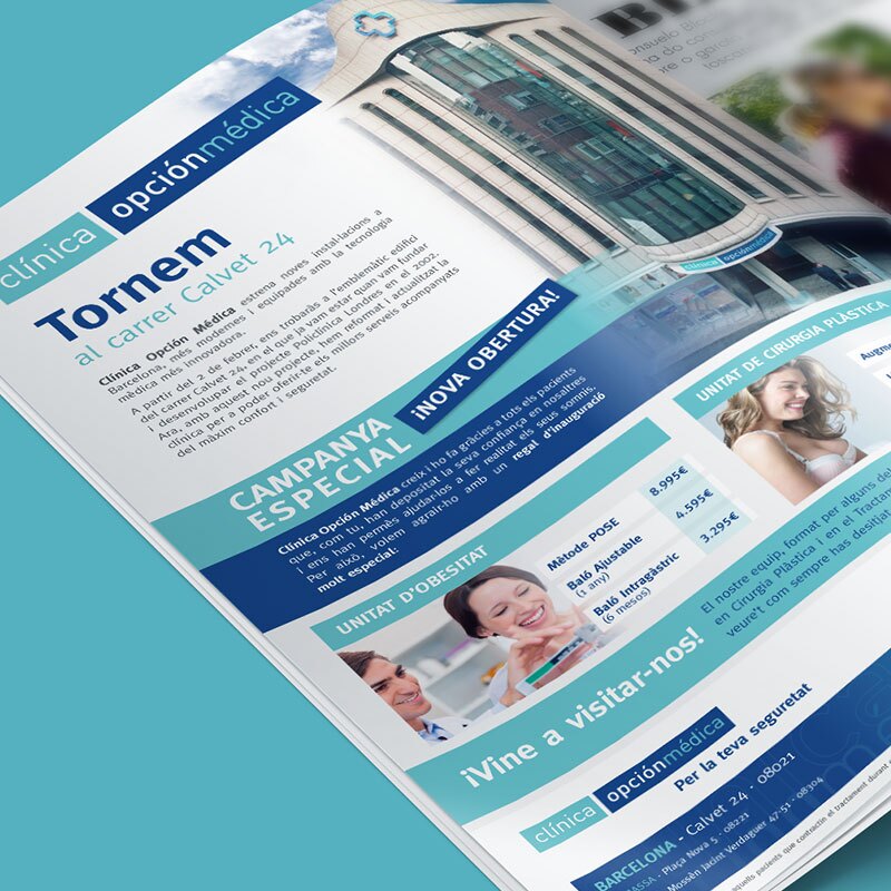 diseno de elementos de comunicacion - Campaña publicitaria para clínica estética