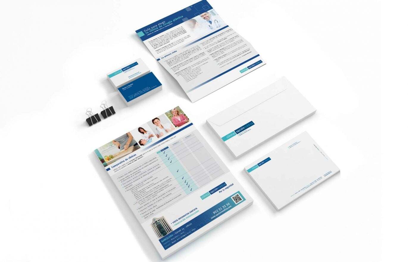 papeleria-corporativa-clinica-estetica-barcelona