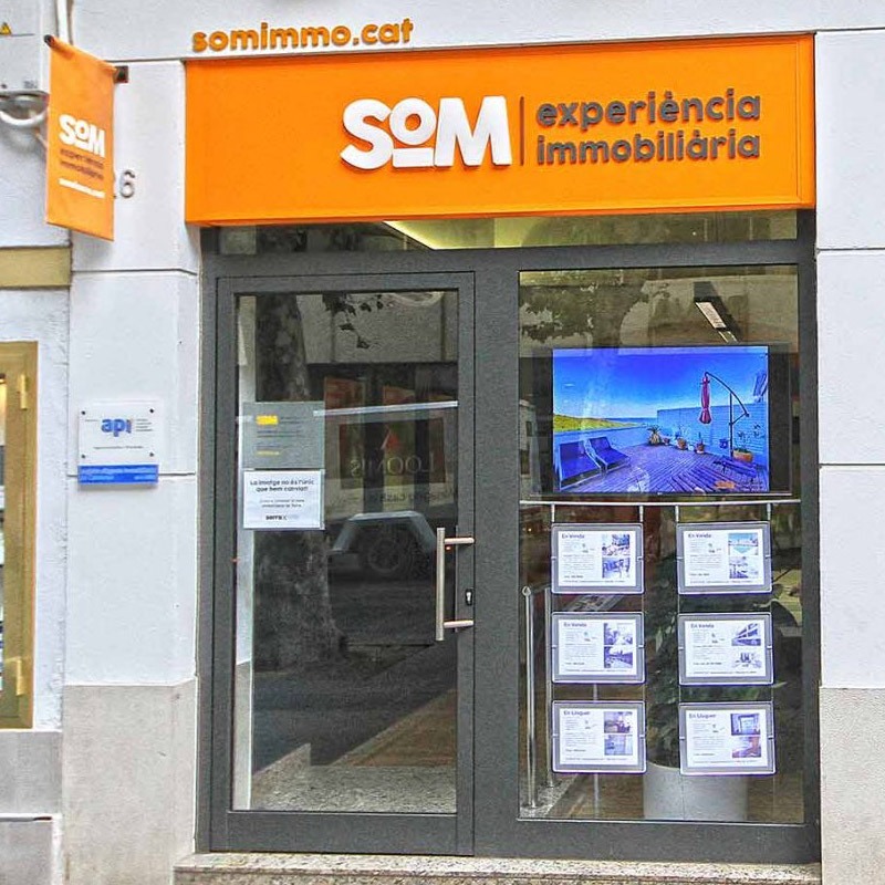 rotulacion oficinas inmobiliaria - Aplicación de Branding en oficinas inmobiliarias