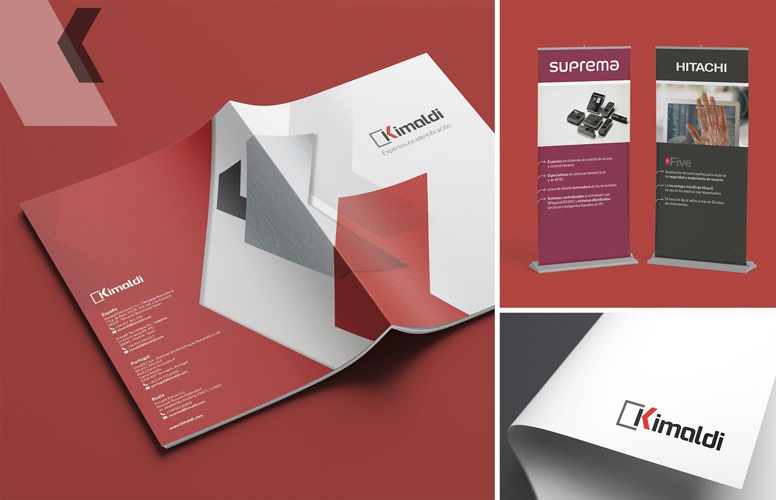 comunicacion corporativa kimaldi - Restyling de marca y material corporativo