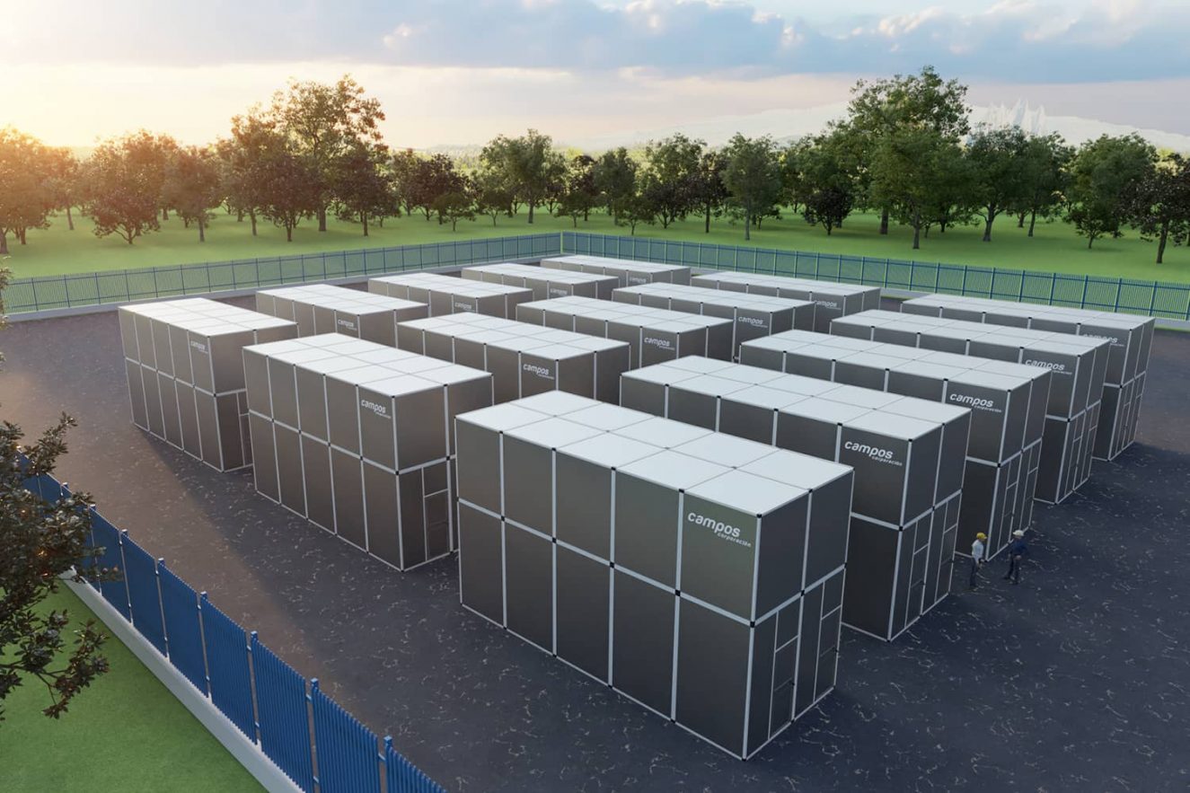 renderizado 3D de centro de datos