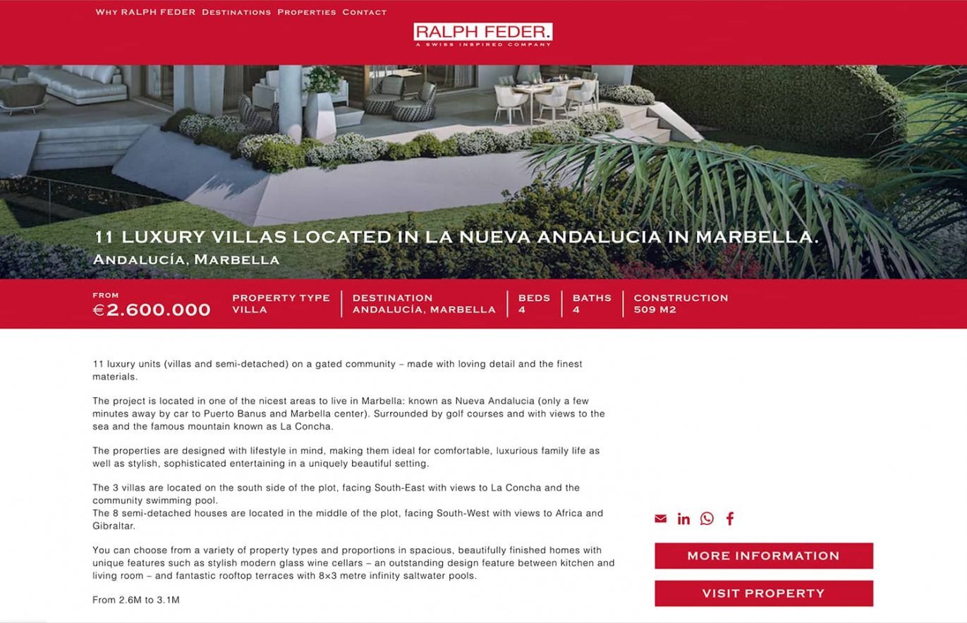 creacion de web venta casas