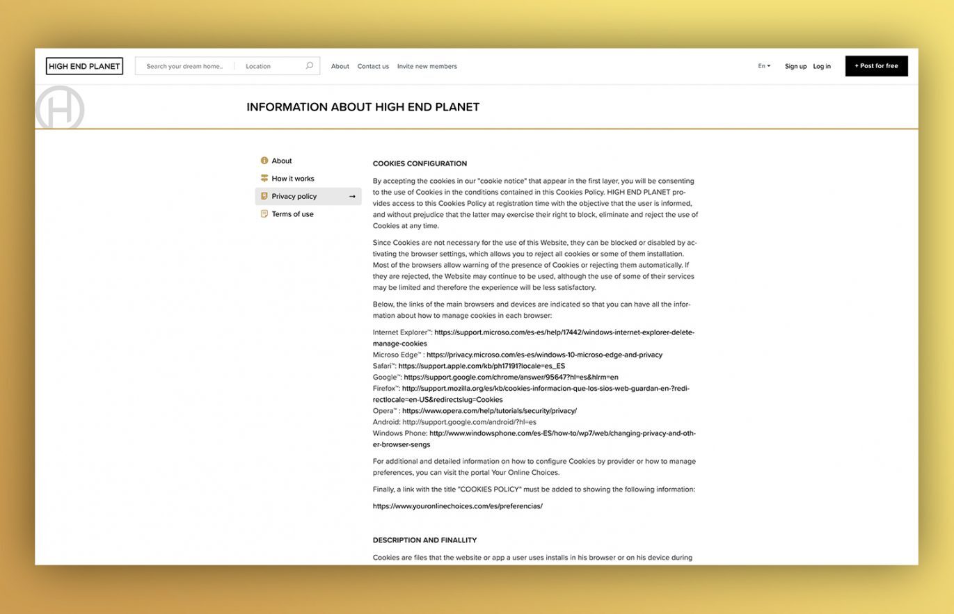 pagina web para empresa de venta barcelona