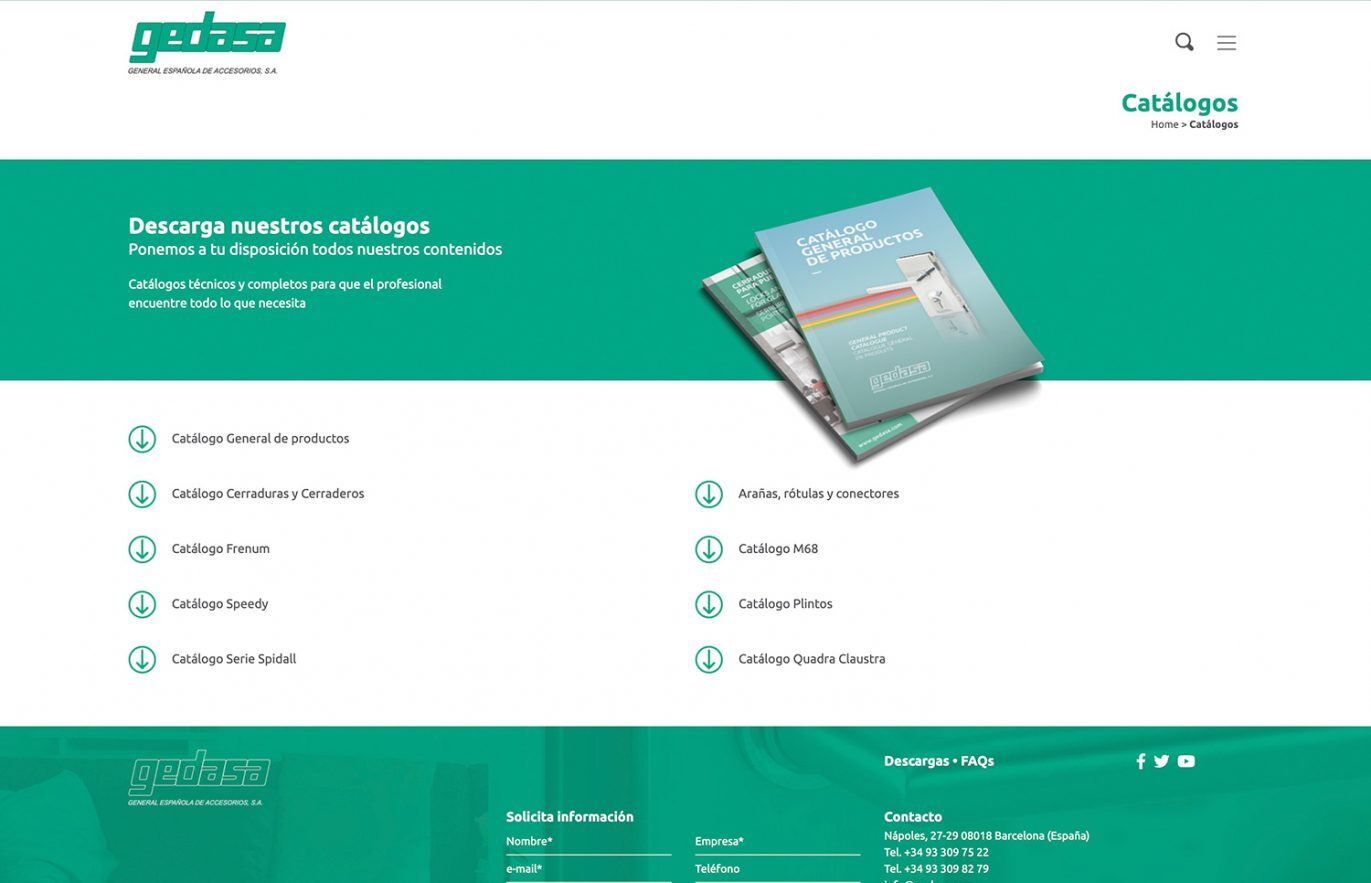 website de empresa industrial