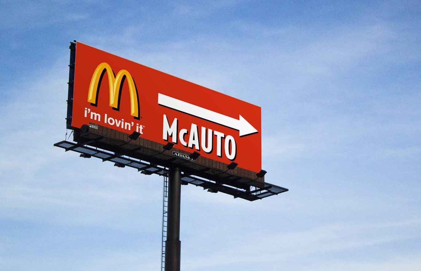 diseno cartel mcauto mcdonalds