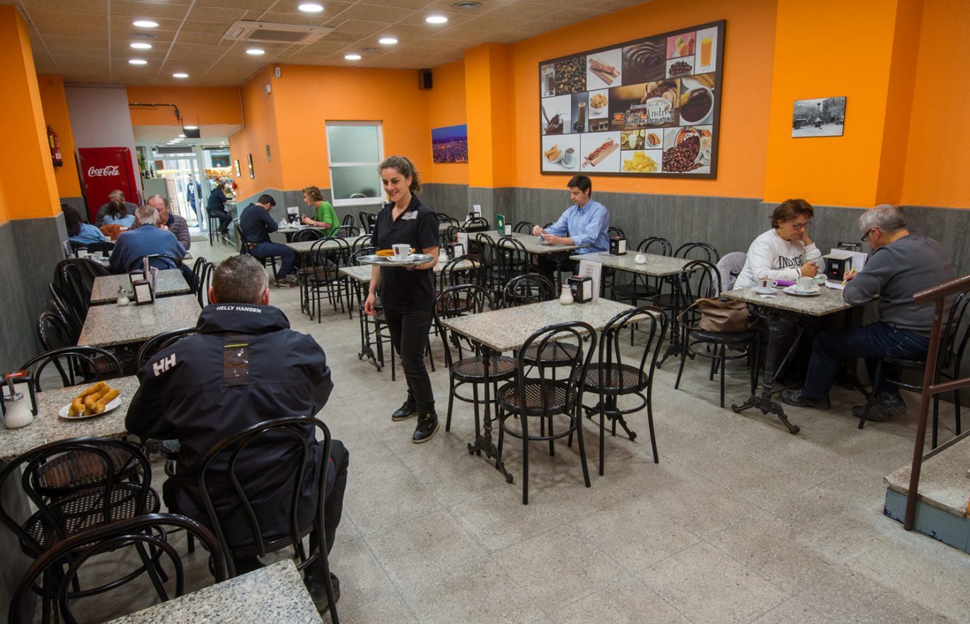 sesion de fotografia churreria barcelona