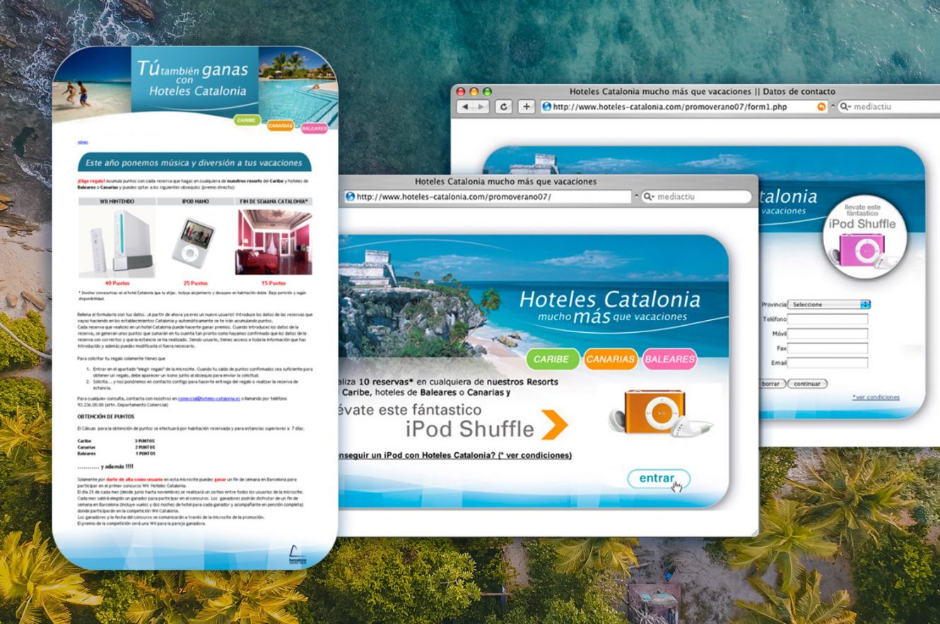 diseño web para hoteles catalonia