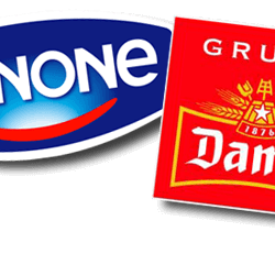logo danone Damm 250x231 - El branding y sus "parecidos asombrosos"
