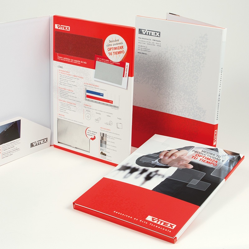 diseno de carpeta corporativa marketing - Diseño de carpeta corporativa para Vitex