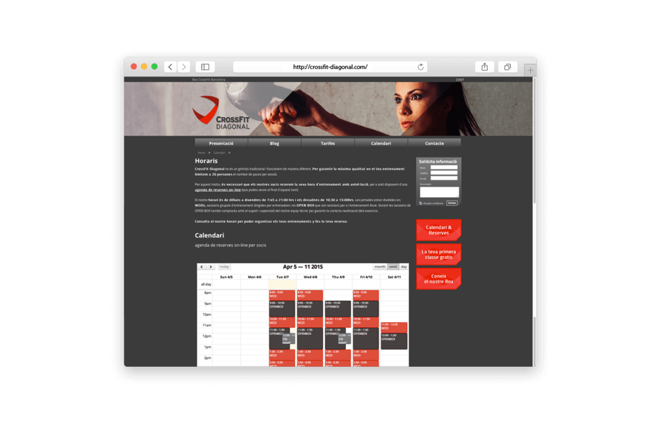 proyectos, marketing, eventos, diseno-web-2, branding - - Proyecto global de comunicación para CrossFit Diagonal branding crossfit diagonal barcelona web calendario horario 950x612 - Proyecto global de comunicación para CrossFit Diagonal