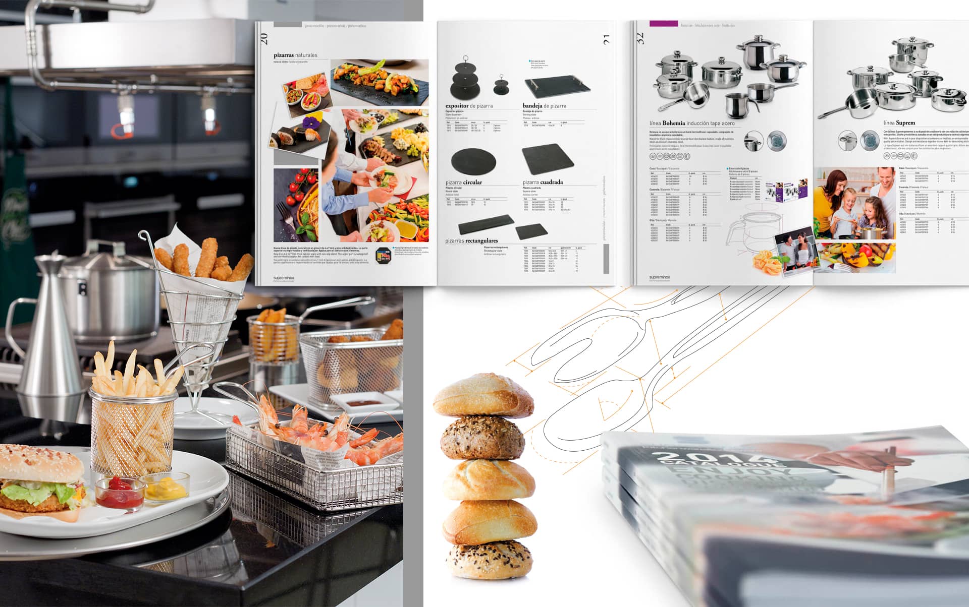 03 Catalogo para els ector horeca supreminox - Diseño y maquetación de catalogo de productos