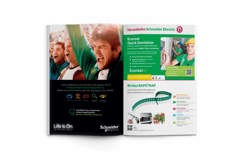 Schneider Electric editorial cover catalogo maquetacion disseny promocion barcelona mediactiu bodegon interior 950x612 - Restyling de tarifas de Schneider Electric