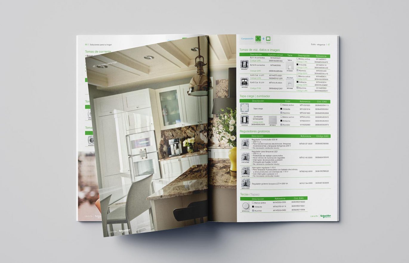 diseno de catalogo de productos 1 1371x883 - Diseño y maquetación de catálogo Schneider Electric