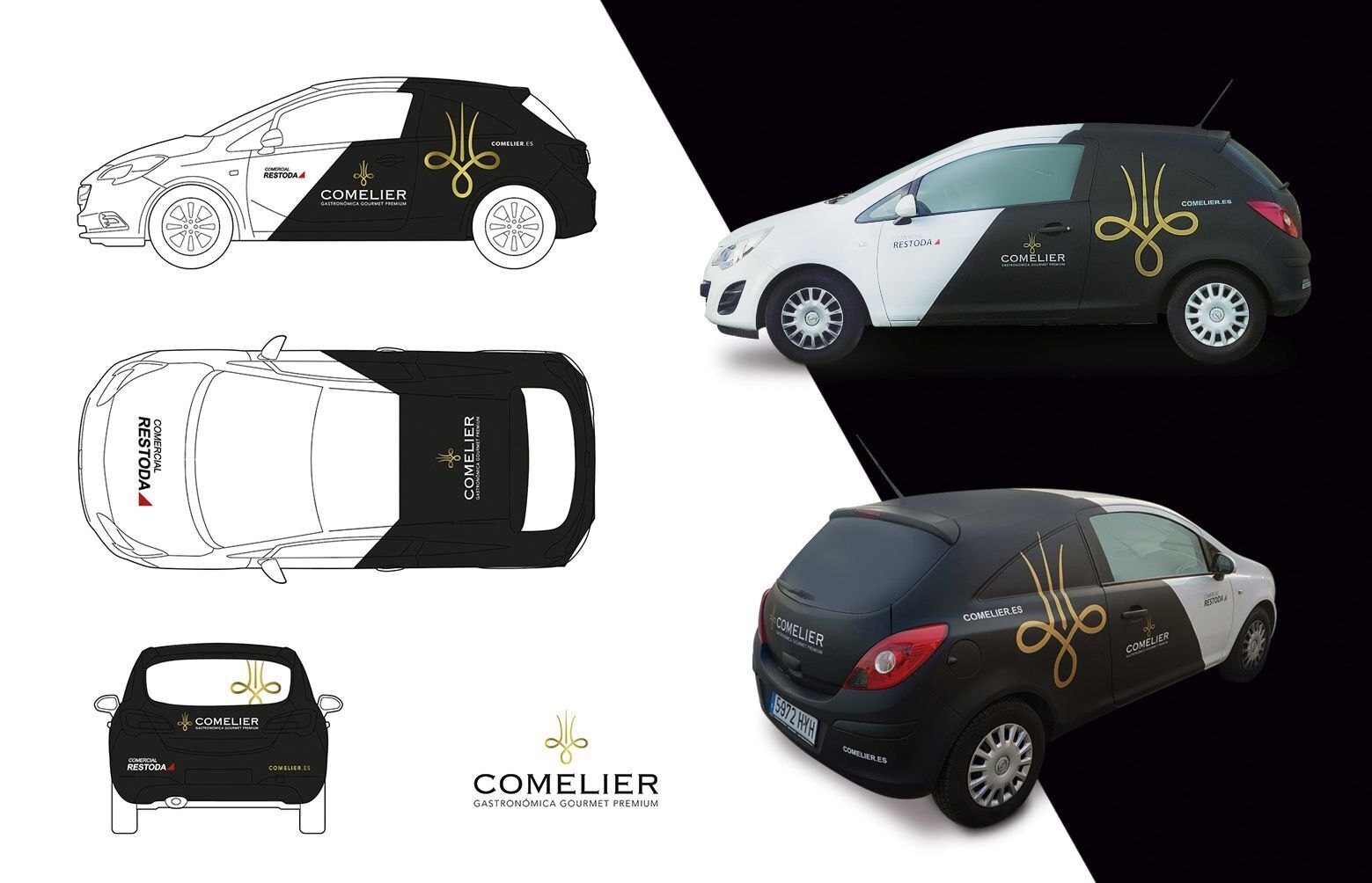 rotulacion de vehiculos alta gama - Creación de naming y branding para marca de alimentación