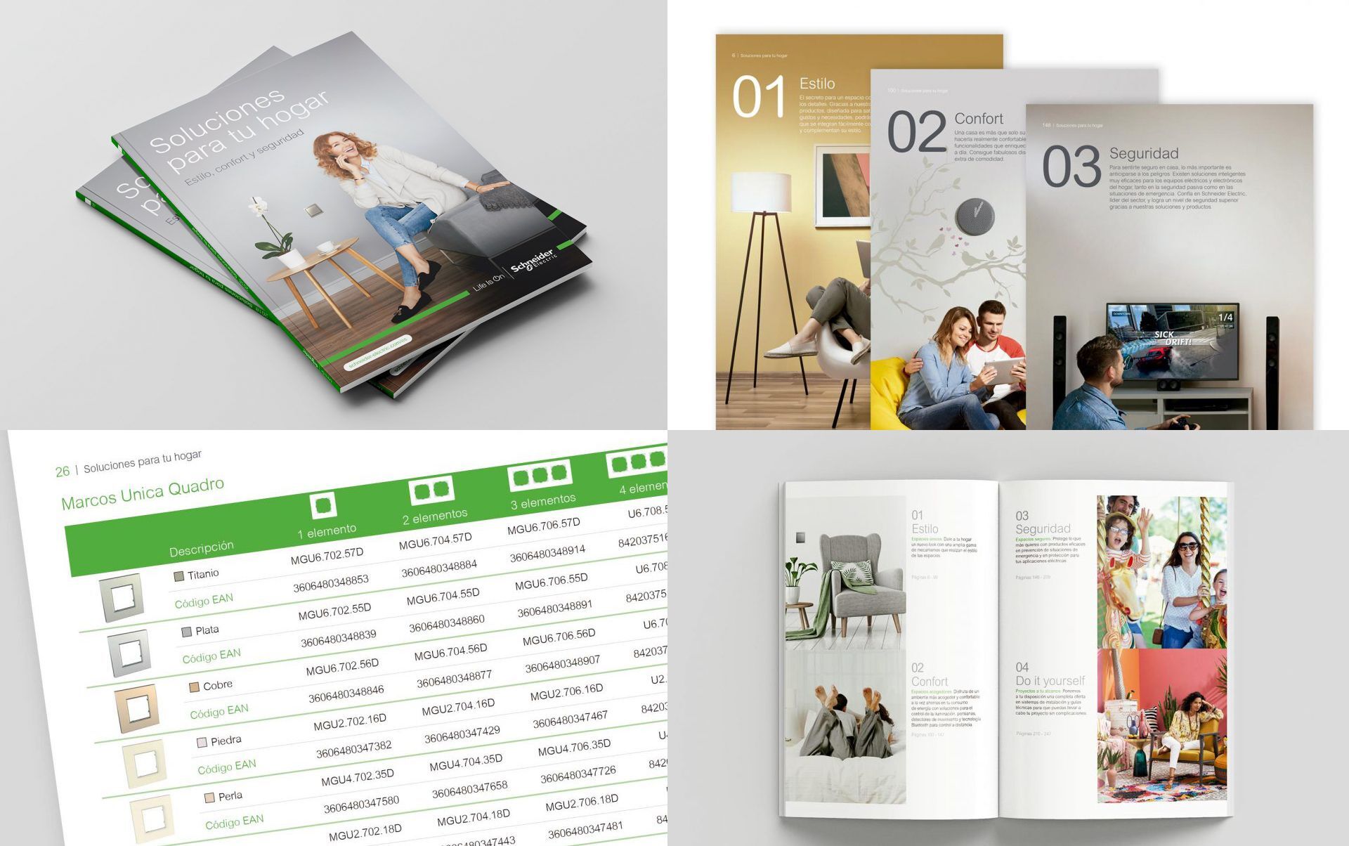 catalogo de productos sector industrial - Diseño y maquetación de catálogo Schneider Electric