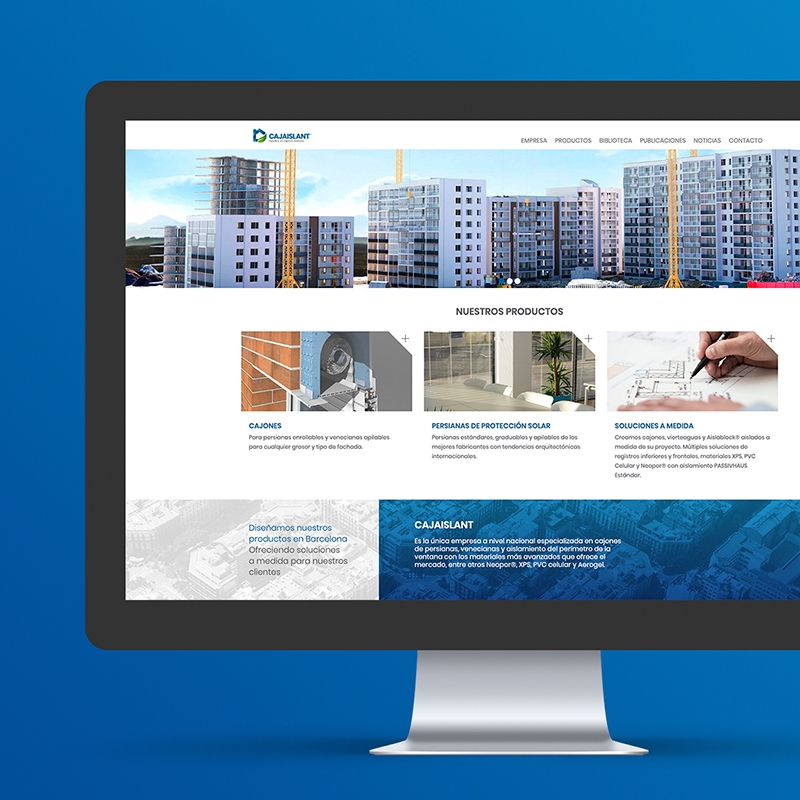 diseno web cajaislant - Diseño de página web