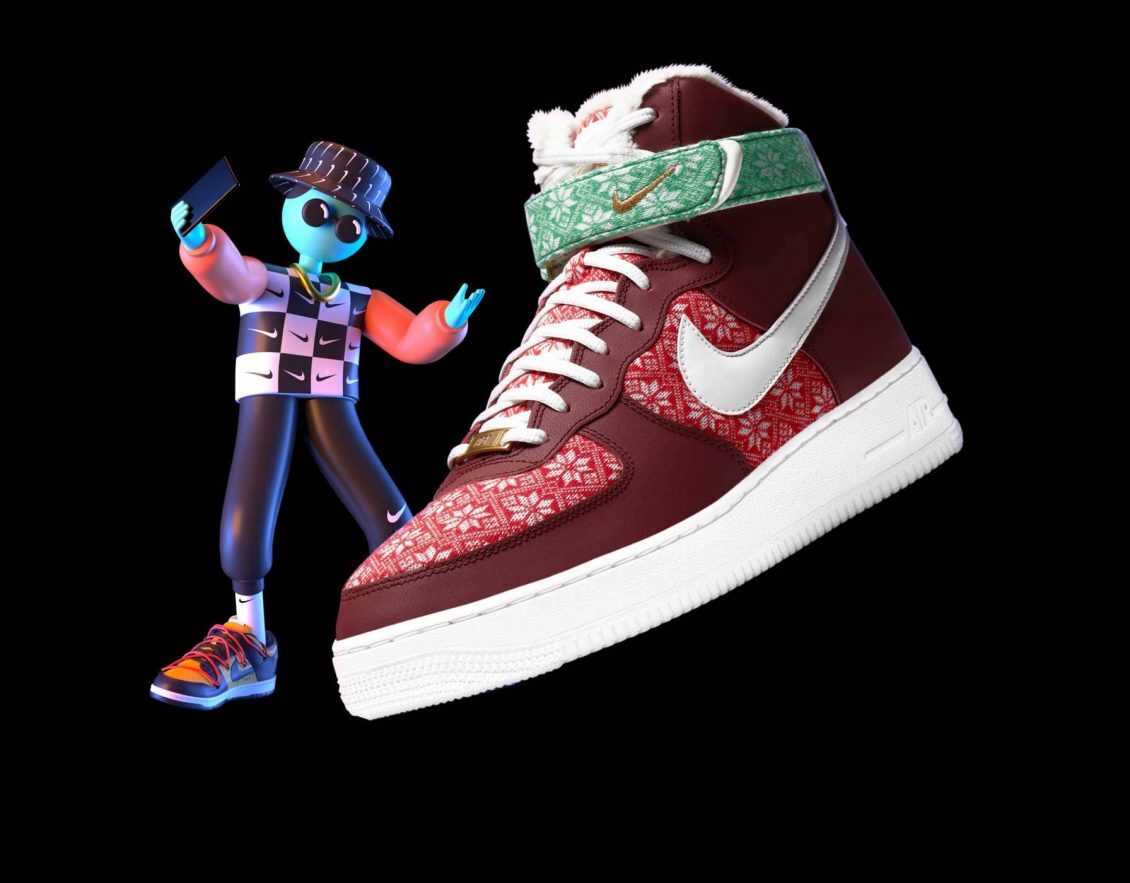 ilustracion 3d nike 1130x883 - 10 tendencias en diseño gráfico para un año muy esperado. ¡Bienvenido 2021!