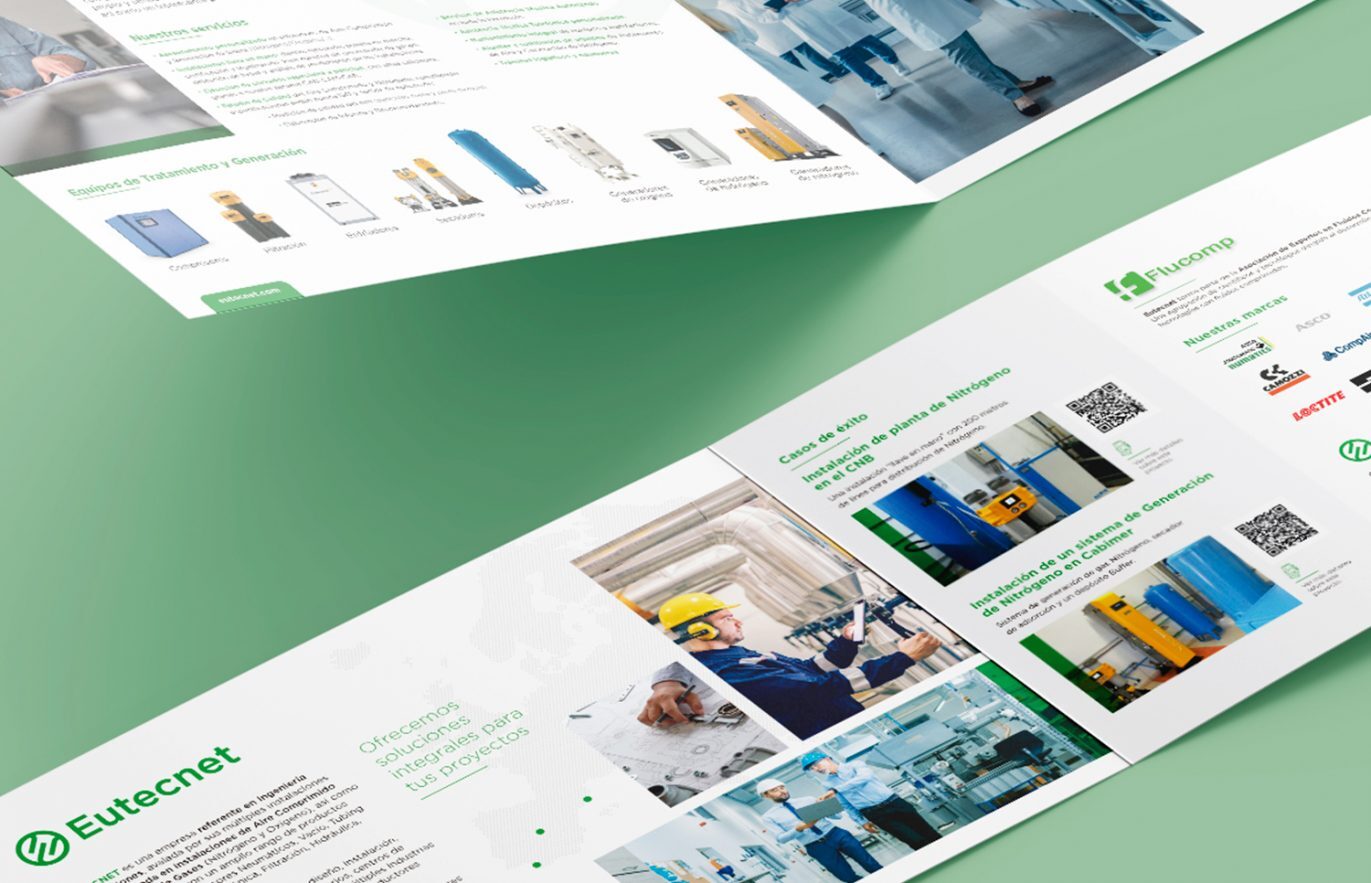 creacion triptico empresa industrial