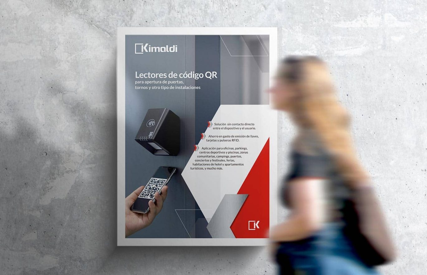 diseno de poster para empresa de sistemas seguridad