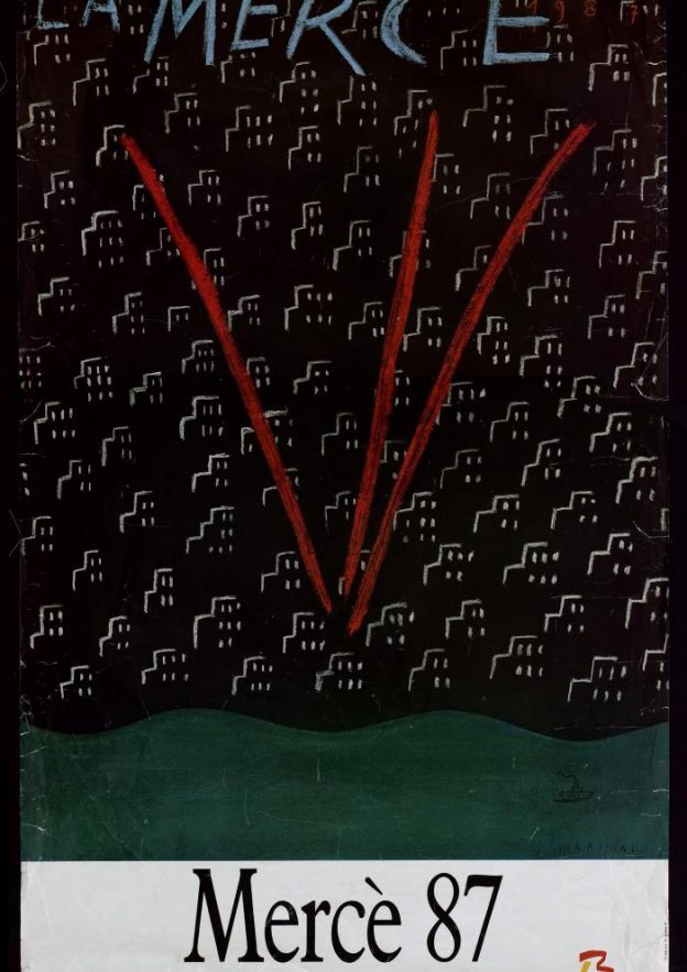 noticias - - ¡Feliz día de la Mercè a todos! Diseño cartel merce mariscal 1987 624x883 - ¡Feliz día de la Mercè a todos!