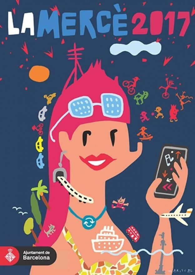 noticias - - ¡Feliz día de la Mercè a todos! Diseño cartel merce mariscal 2017 624x883 - ¡Feliz día de la Mercè a todos!