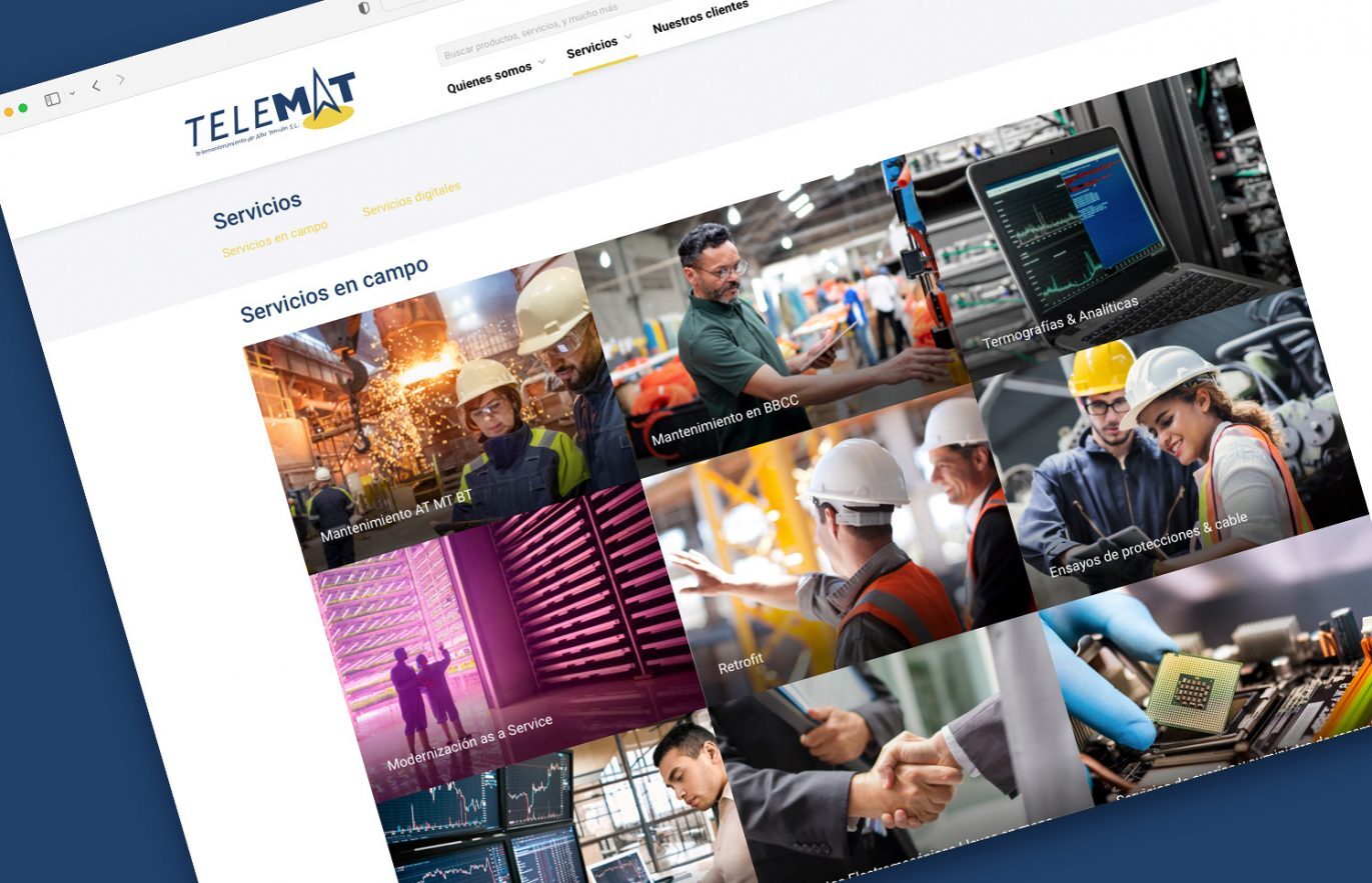 desarrollo web para sector industrial