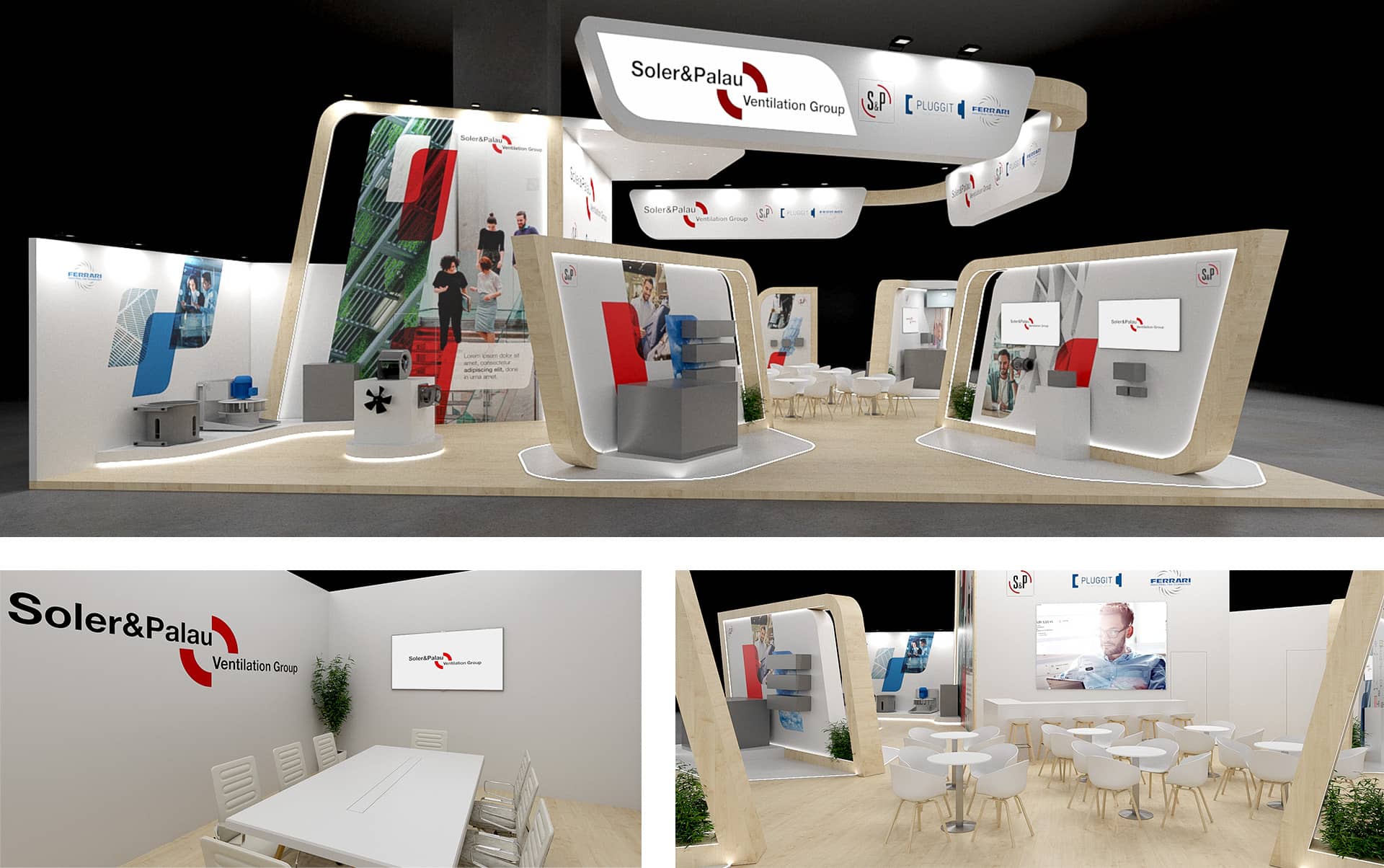 03B Soler and palau stand corporativo para evento - Creación de stand corporativo para la feria internacional ISH
