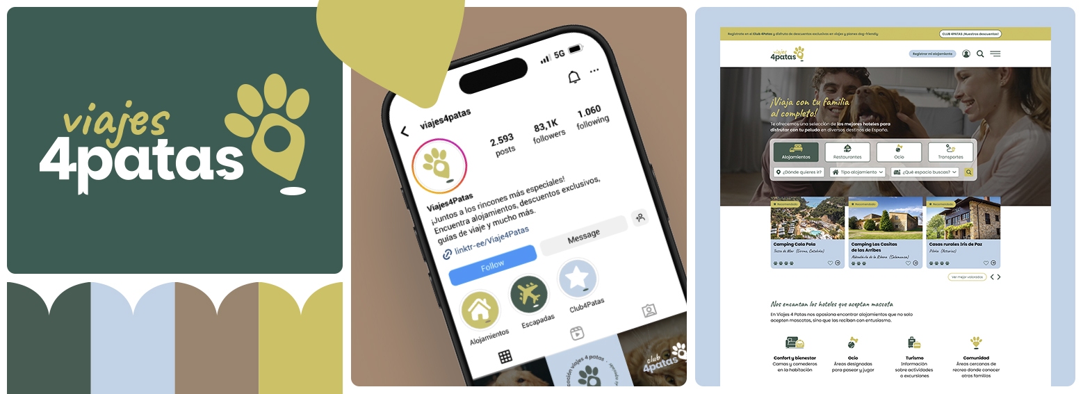 rebranding empresa turismo - Rebranding y rediseño web para seguir liderando el turismo pet-friendly