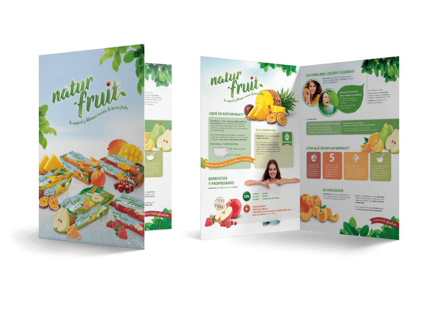 Naturfruit Folder  866x612 - Nuevo proyecto de Packaging realizado por nuestro estudio de dise&ntilde;o gr&aacute;fico y web