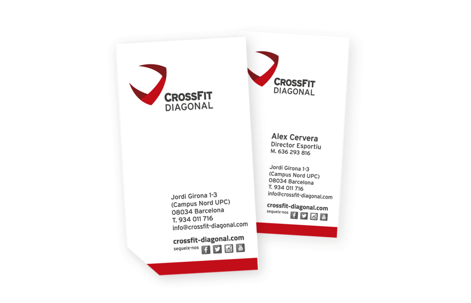 branding crossfit diagonal barcelona flyer visit card 950x612 - Proyecto global de comunicaci&oacute;n para CrossFit Diagonal