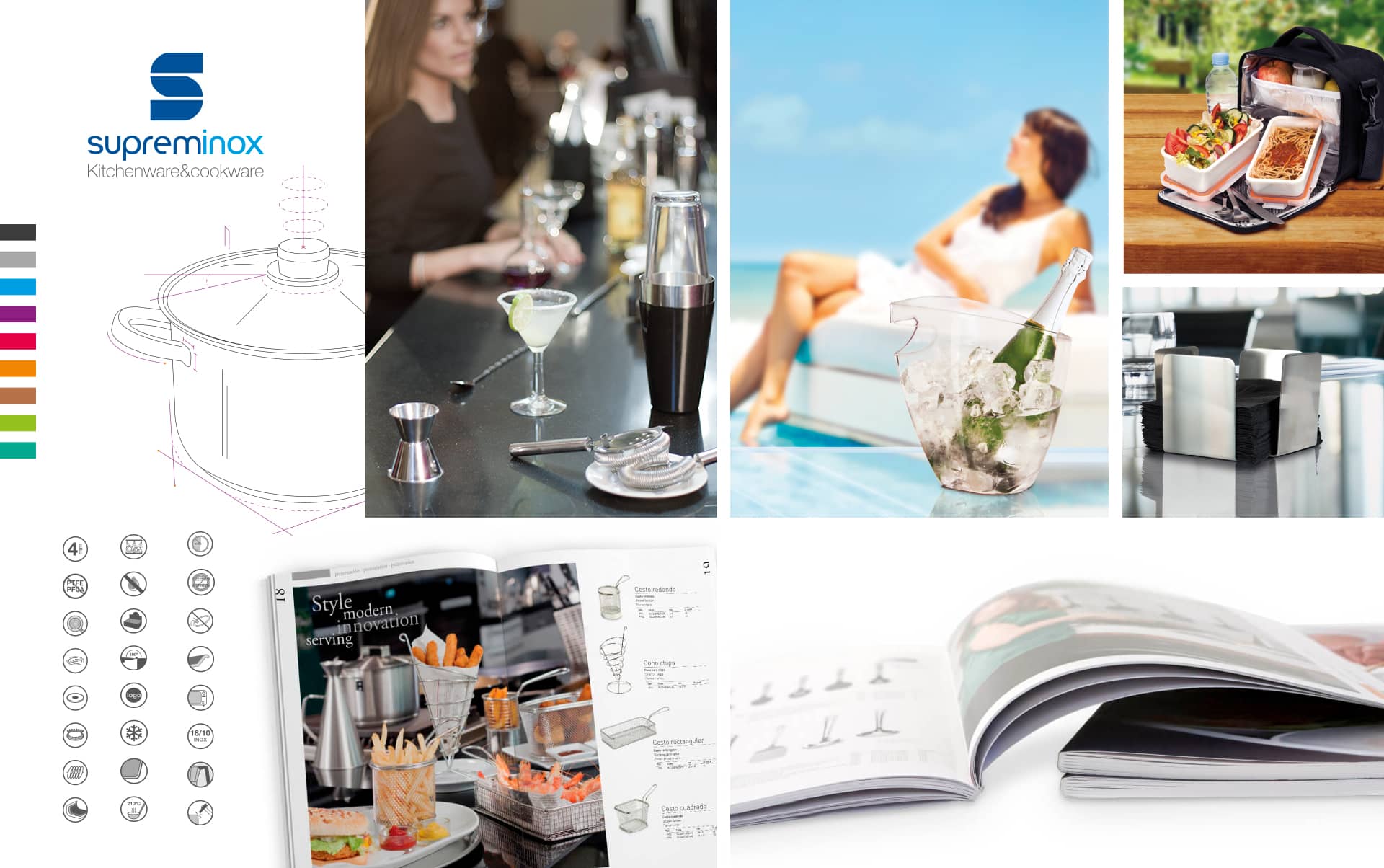 03 Catalogo de productos horeca supreminox - Dise&ntilde;o y maquetaci&oacute;n de catalogo de productos