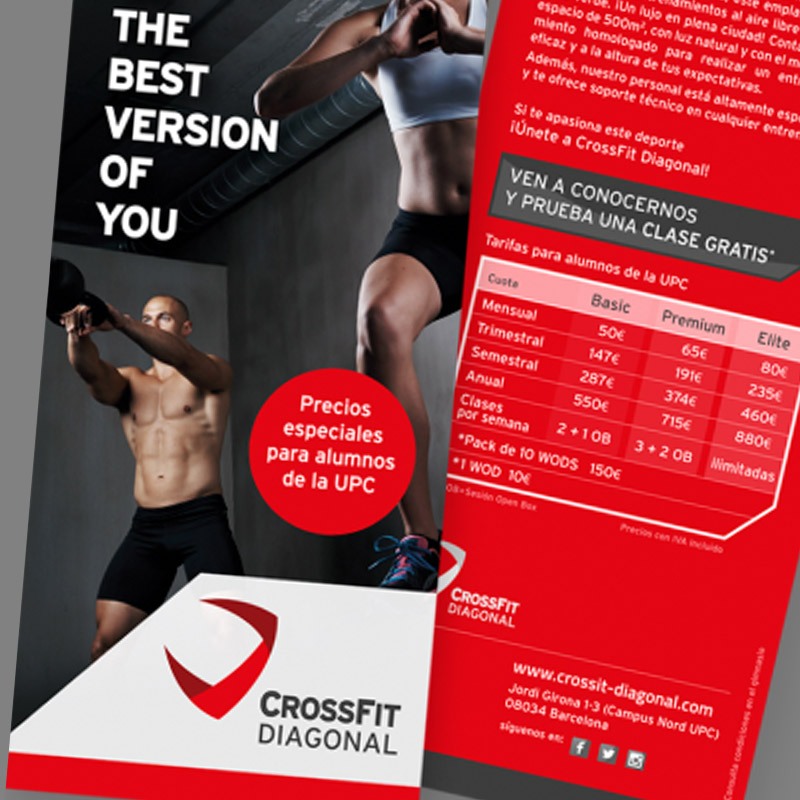 diseno de flyers para gimnasio - Diseño de branding y elementos gráficos promocionales