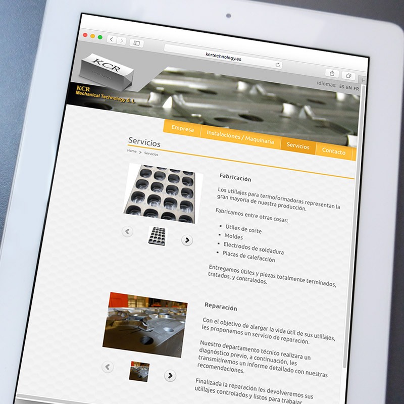diseno de pagina web industrial barcelona - Diseño web para el sector industrial