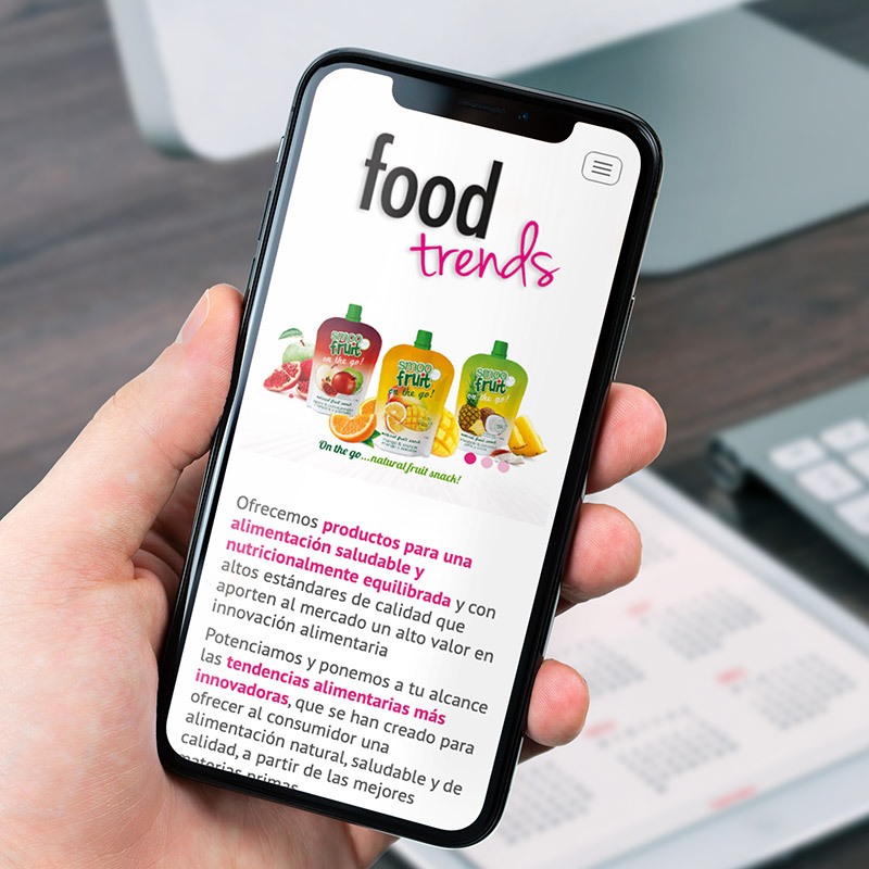 diseno de website alimentacion jpg - Planificación y desarrollo de website