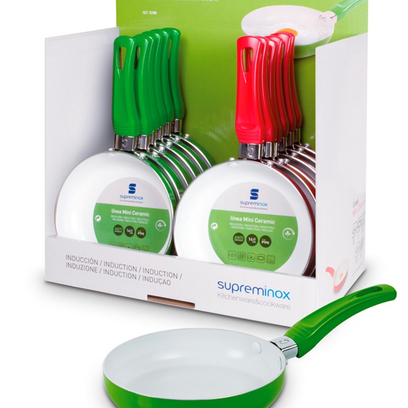 diseno de expositor sartenes - Creación de packaging y expositor de producto