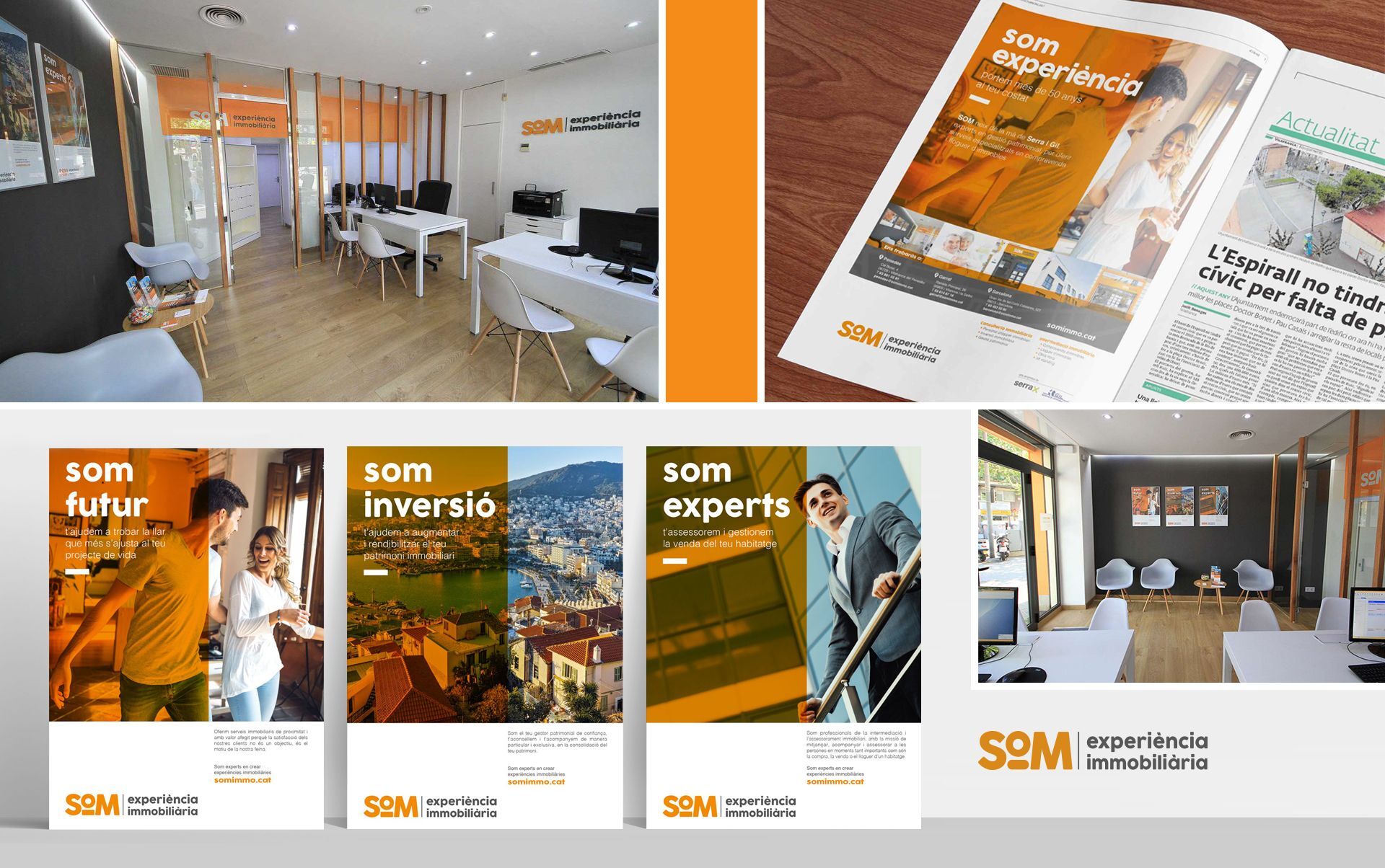 diseno grafico inmobiliiaria - Naming, branding, registro de marca, aplicaciones de marca...