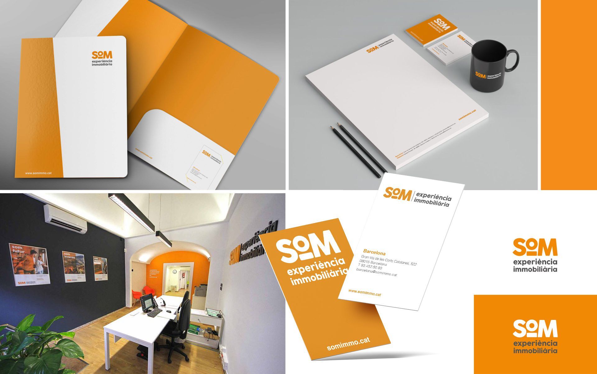 papeleria inmobiliaria barcelona - Naming, branding, registro de marca, aplicaciones de marca...
