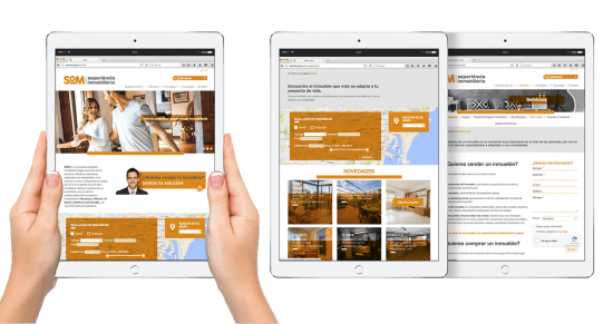 website responsive barcelona immobiliaria 550x291 - Proyecto de comunicaci&oacute;n, dise&ntilde;o y branding 360&ordm;