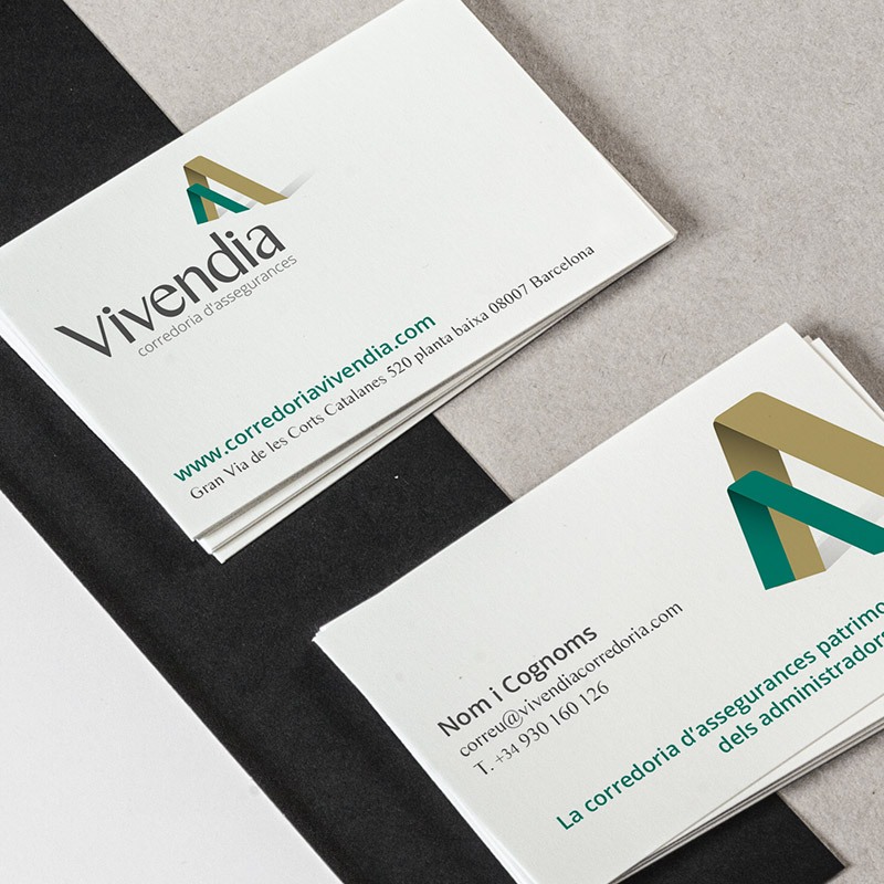 diseno de logo barcelona - Creación de marca. Vivendia.