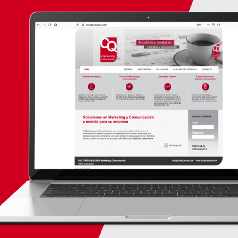 diseno de website barcelona - Web para empresa de marketing