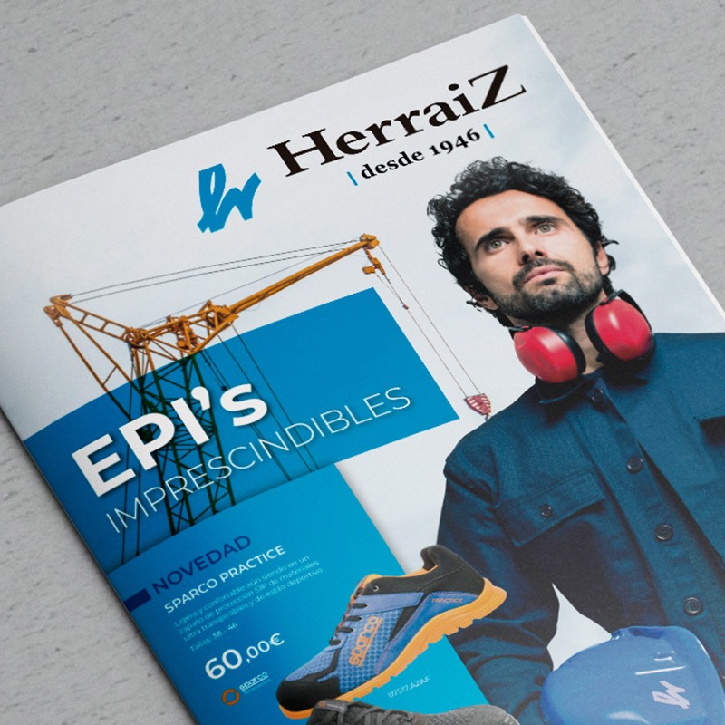 diseno de catalogo para material de proteccion - Catálogo de productos EPI