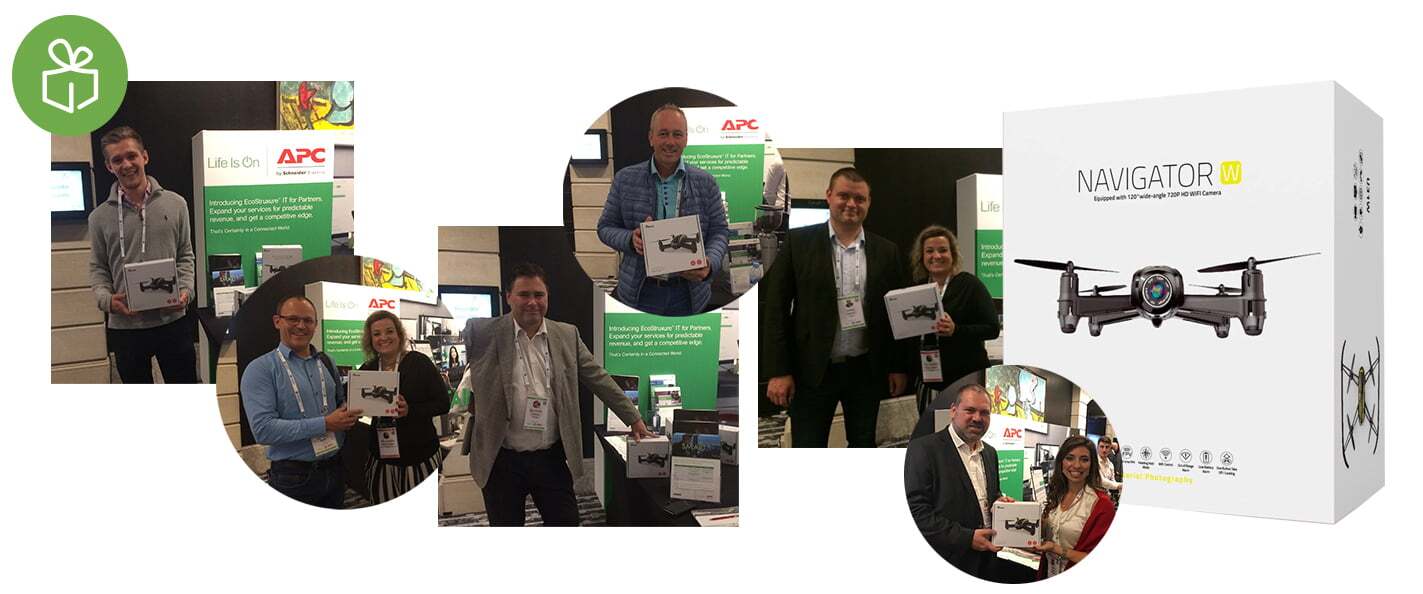 ganadores dron premio evento canalys - Participamos en el certamen EMEA Canalys Channels Forum