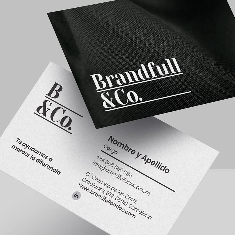 diseno de tarjeta comercial barcelona - Creación de elementos corporativos