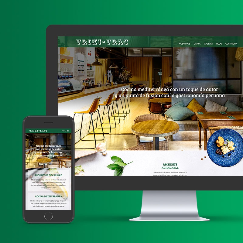 diseno de web para restaurante - Diseño web restaurante de Barcelona