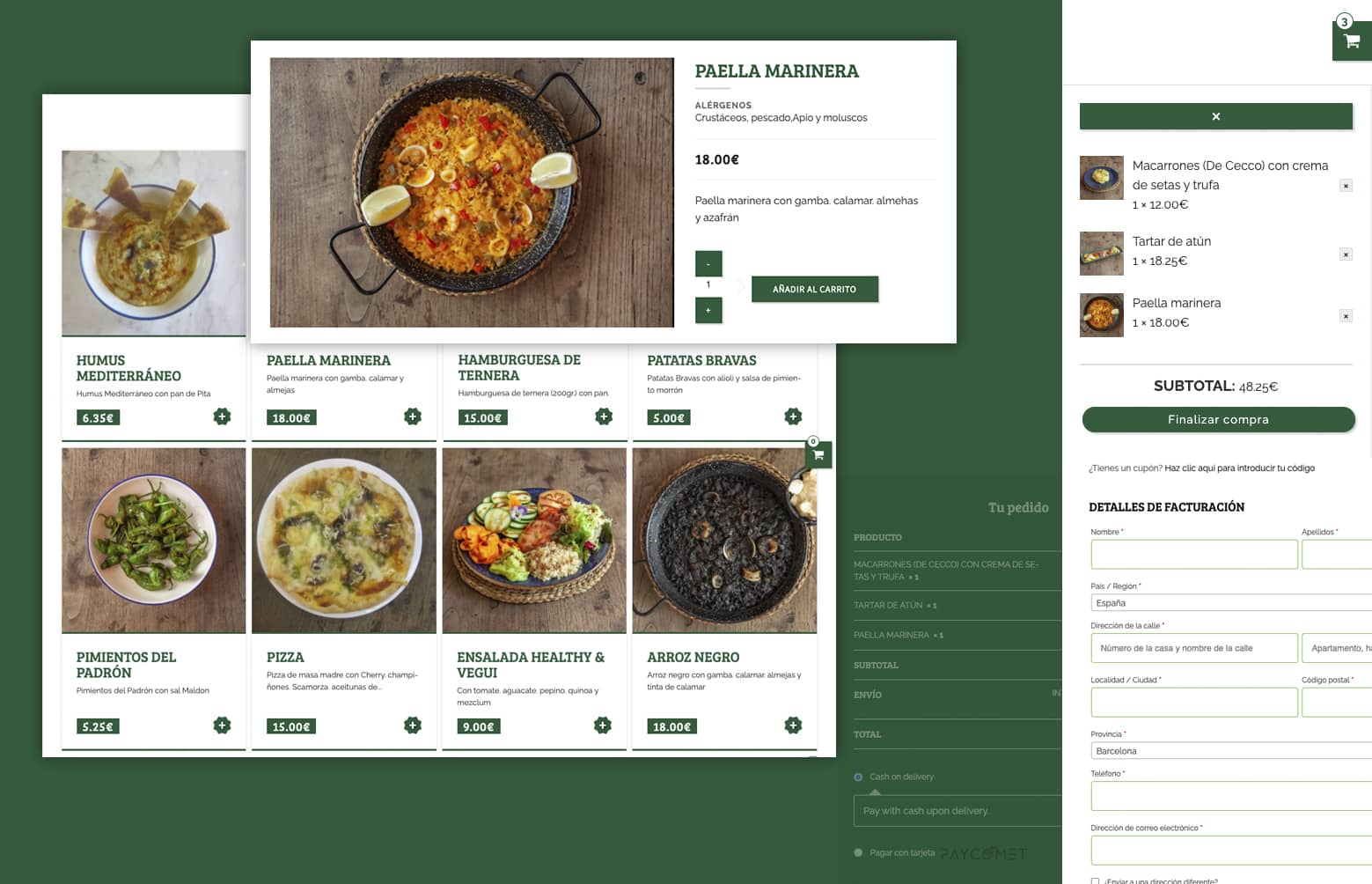 ecommerce restaurante - Dise&ntilde;o web restaurante de Barcelona