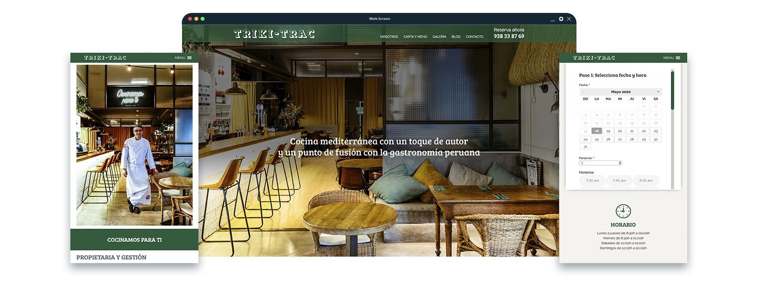 reserva restaurante barcelona - Dise&ntilde;o web restaurante de Barcelona